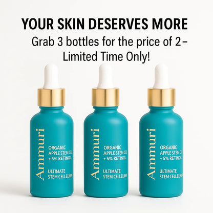 24-Hour Retinol 5% Serum with Apple Stem Cell | Anti-Ageing & Skin Renewal | Ammuri Beauty