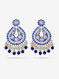 Jewels Chandbali Earrings for Women with Kundan Stones and Beads by Shreekama